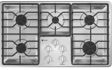 GE Profile PGP6036STSS 36 Inch Built-In Gas Cooktop with Dishwasher