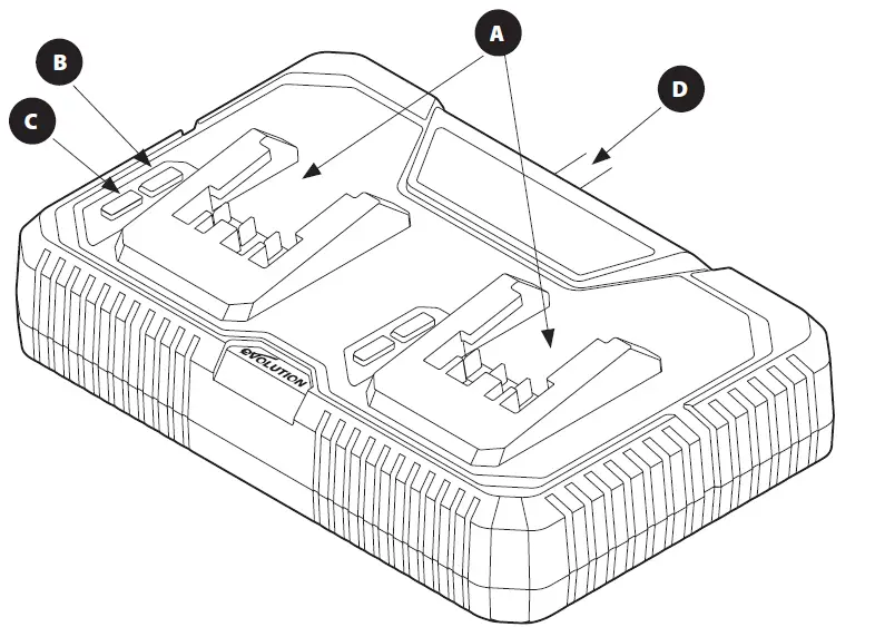 evolution R18RCH-Li2 Double Dock Rapid Charger 2