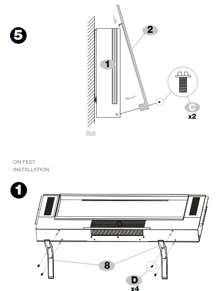 Dimplex SWM3520-EU Winslow 36-In Wall Mount Electric Linear Fireplace - 4