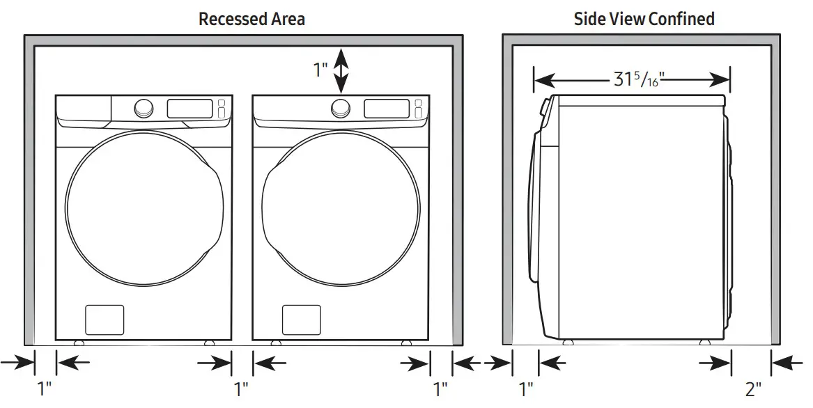 SAMSUNG DVE46BG6500V Smart Dial Electric Dryer - closet
