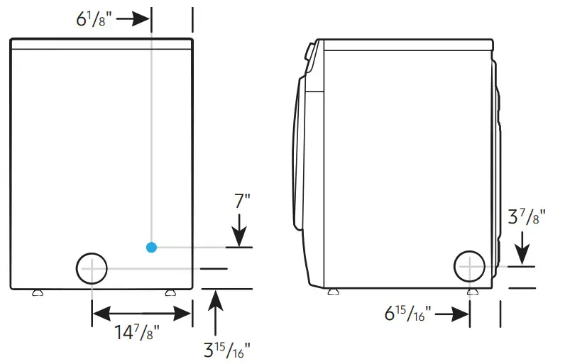 SAMSUNG DVE46BG6500V Smart Dial Electric Dryer - pedesta1