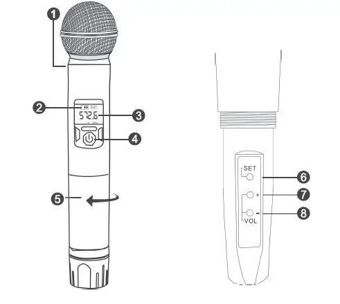 Phenyx PTU-52 Dual-UHF-Wireless-Microphone-System-fig- (6)