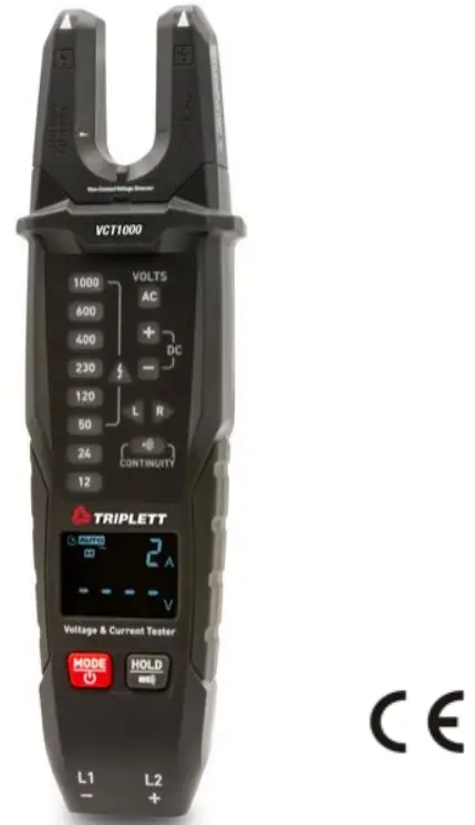 TRIPLETT VTC1000 Voltage and Current Tester with Phase Rotation Tester