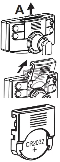 KORG PitchCrow G Clip On Tuner - Installing the battery