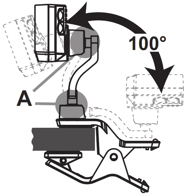 KORG PitchCrow G Clip On Tuner - Range of motion