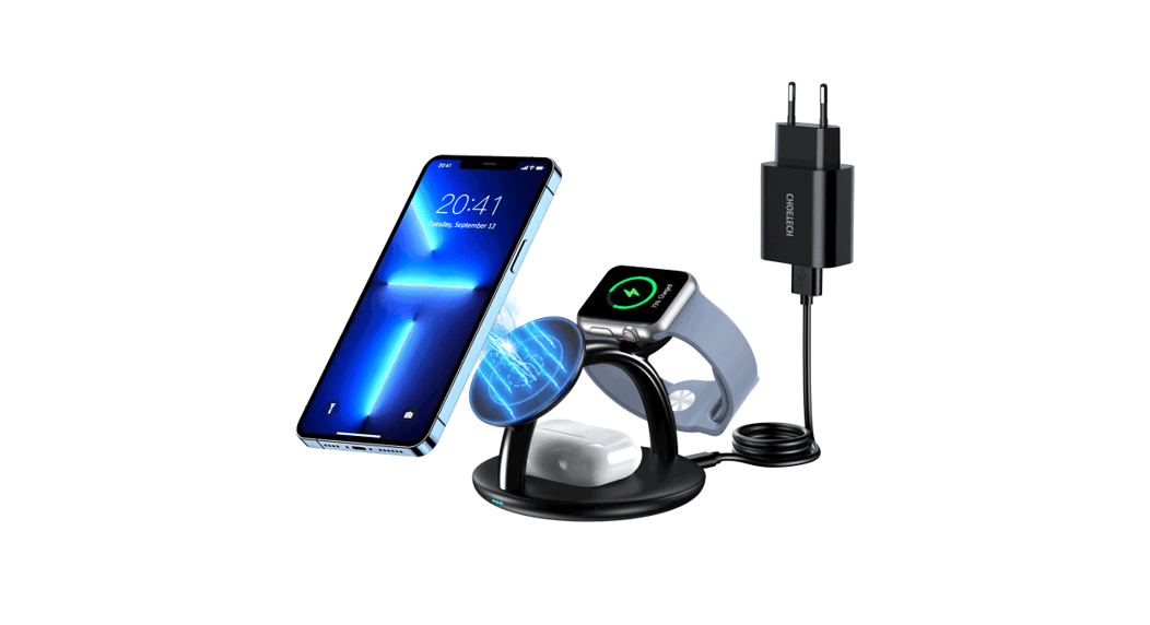 Choetech T587-f Magnetic Leap Duo 3 In 1 Charging Station User Manual