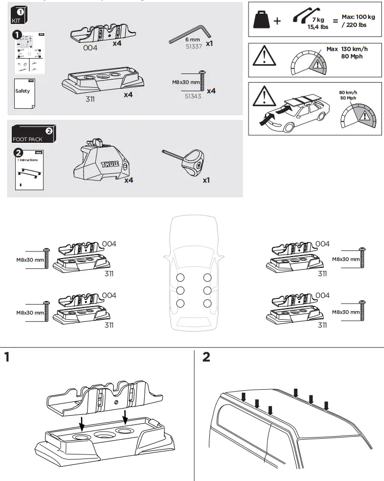 THULE 187166 Kit Sprinter fig 1