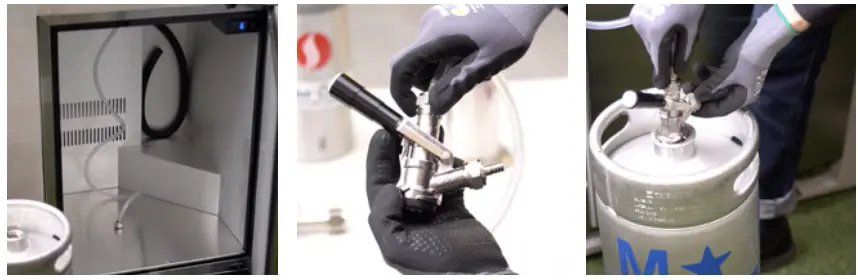 AMD Direct SSRFR 24DK Outdoor Kegerator - BLACK LEVER