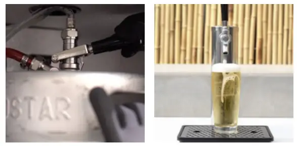 AMD Direct SSRFR 24DK Outdoor Kegerator - Keg Coupler