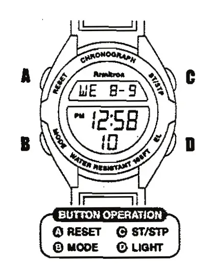 Armitron Md0346 Series Watch User Manual