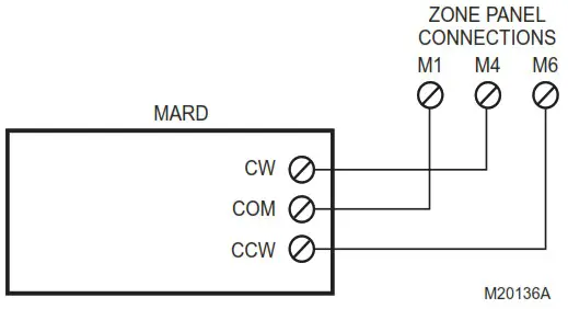 Honeywell TZ 4 TotalZone Zone Control Panel - Wiring Diagrams 9