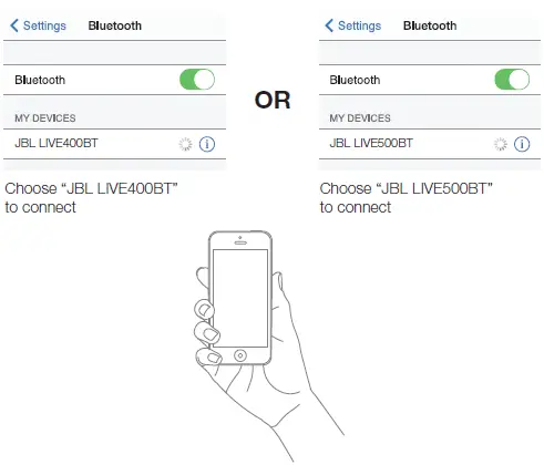 Connect to bluetooth device