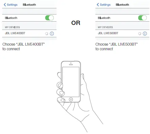 Connect to bluetooth device