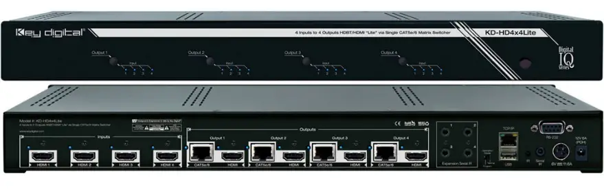 key digital-KD-HD4x4-6x6-8x8-Lite-HDMI-Dvi-Distribution-AMP-Switch-product