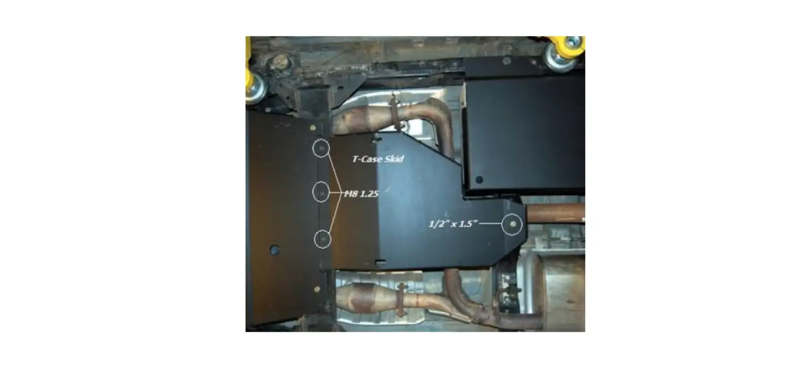 Hefty Fabworks 2005 + Xterra T-case Skid Instruction Manual