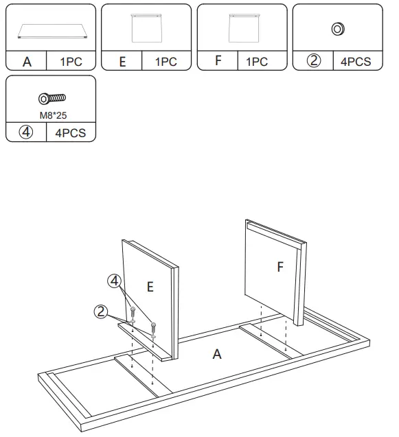 JAXPETY HG61T1134 Entryway Storage Bench - PRODUCT ASSEMBLY