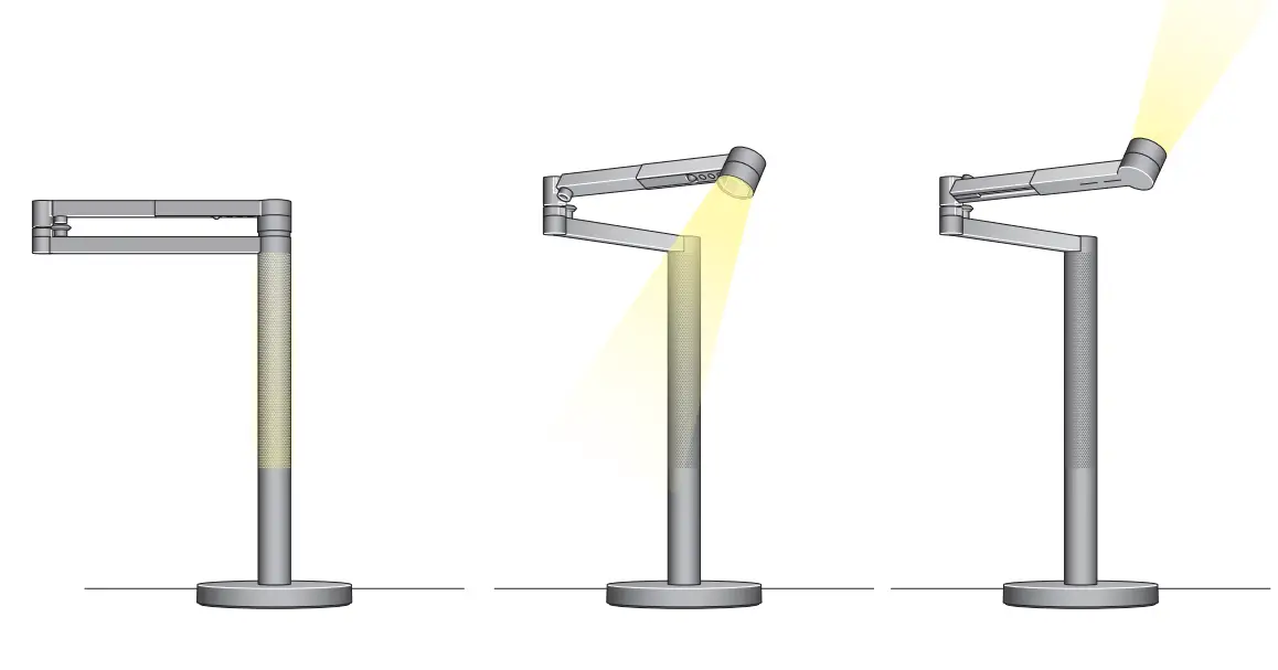 dyson Lightcycle Morph LED Lamp - Positioning