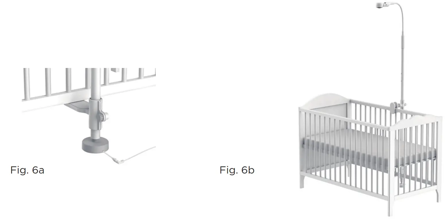 motorola LUX85CONNECT Baby Monitor --Insert the DC plug