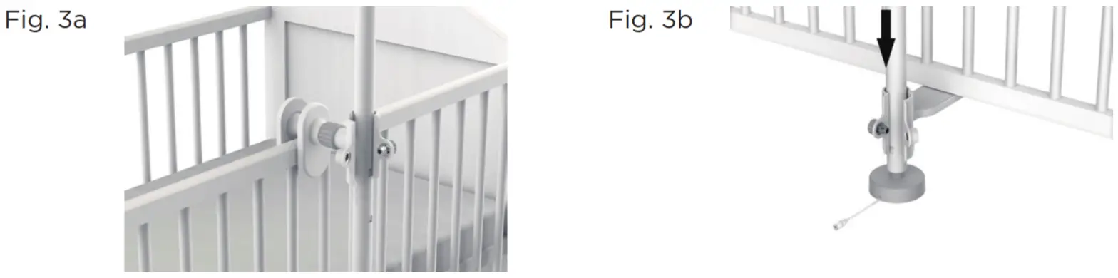 motorola LUX85CONNECT Baby Monitor -- Unlock the knob