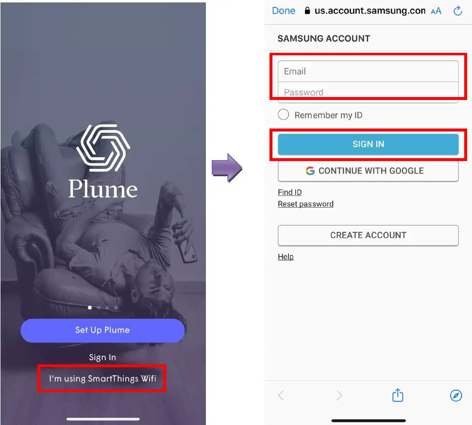 Sign in Samsung Account