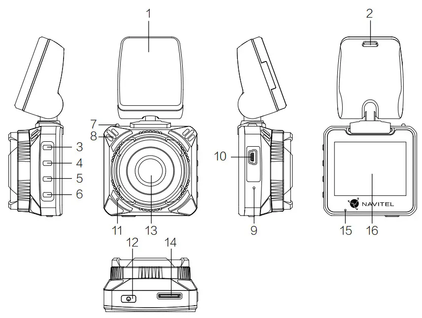 NAVITEL R6 Front Facing Dash Cam - figure 1