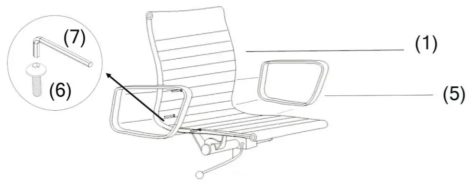 MATT BLATT MBEAMOCLBLA Low Back Aluminum -figure 2