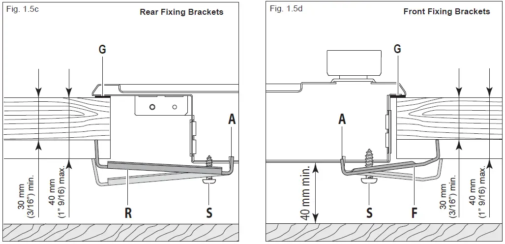 FASTENING THE COOKTOP-2
