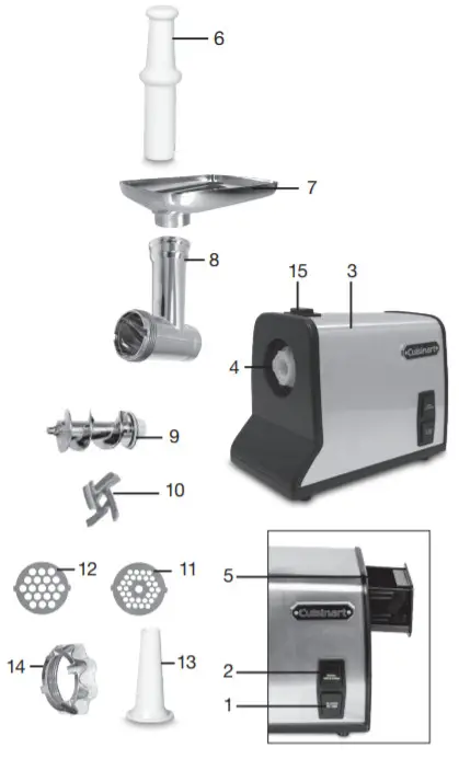 Cuisinart MG-200C Electric Meat Grinder -FIGURE 2