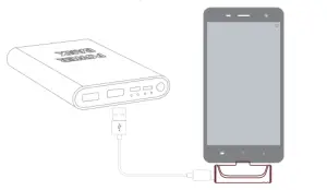 Microphones MK06 Wireless lapel Microphone - power bank