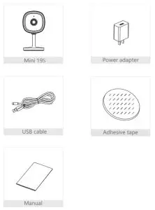 MEARI Mini 19S Outdoor Wireless Security Camera System - What's in the box