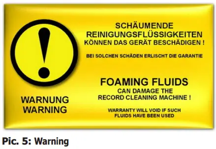 clearaudio CLEAMATRIXDPS Double Matrix Professional Sonic Record Cleaning Machine-CAUTION