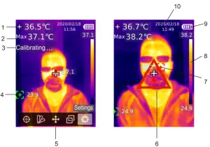 UNI-T UTi165K Professional Thermal Imager - Display