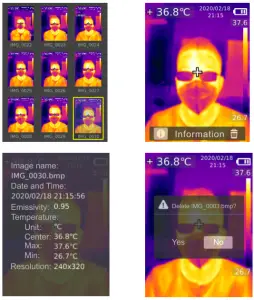 UNI-T UTi165K Professional Thermal Imager - Image Viewing