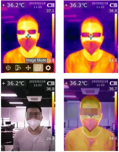 UNI-T UTi165K Professional Thermal Imager - Image mode
