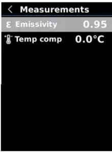 UNI-T UTi165K Professional Thermal Imager - Measurements