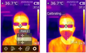 UNI-T UTi165K Professional Thermal Imager - Point temperature