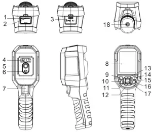 UNI-T UTi165K Professional Thermal Imager - Structure