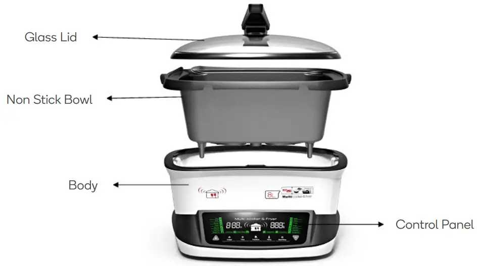 KA18MTCOOKA 18 IN 1 8L Rice Cooker and Multi Cooker PRO- OVERVIEW