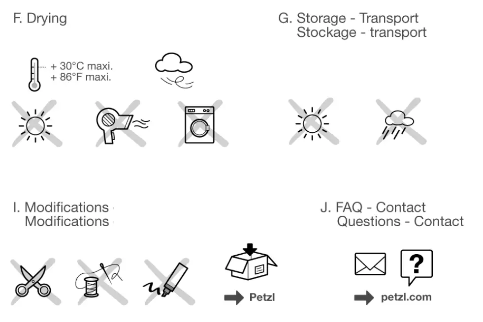 PETZL AVAO SIT Comfortable Seat Harness for Work Positioning and Suspension - fig 12