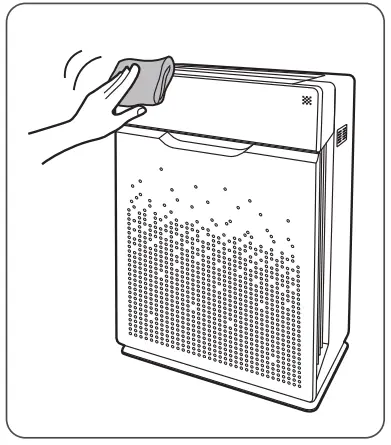 WINIX AZPU370 IWE Air Purifier- Cleaning 1