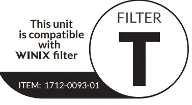 WINIX AZPU370 IWE Air Purifier- compatible