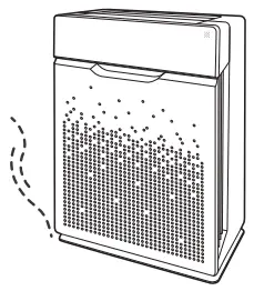 WINIX AZPU370 IWE Air Purifier- strange