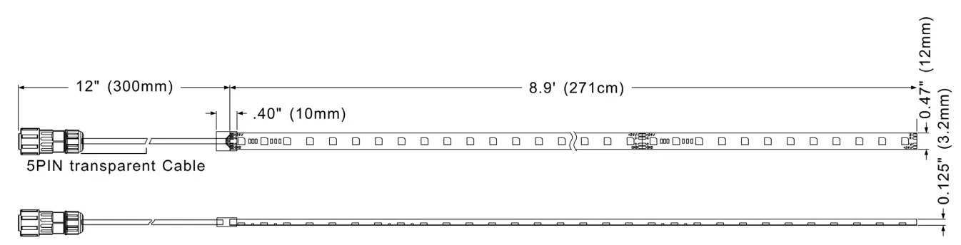 ELATION PROFESSIONAL Pixel Tape 16IP IP65 Outdoor Rated LED Pixel Tape - fig