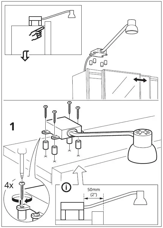 IKEA 202.841.49 LINDSHULT Led Cabinet Lighting Fig3