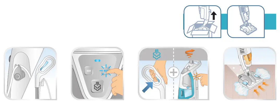 Rowenta RY8544WH Clean and Steam Multi Steam Cleaner- 1a