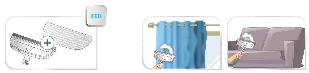 Rowenta RY8544WH Clean and Steam Multi Steam Cleaner- For textiles refreshment