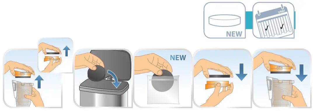 Rowenta RY8544WH Clean and Steam Multi Steam Cleaner- container