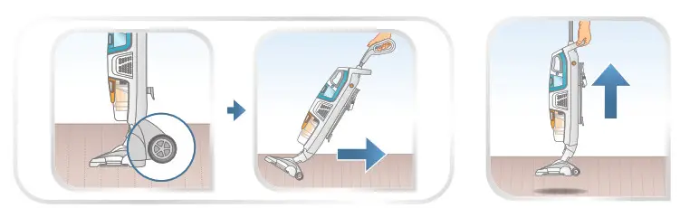 Rowenta RY8544WH Clean and Steam Multi Steam Cleaner- transportation