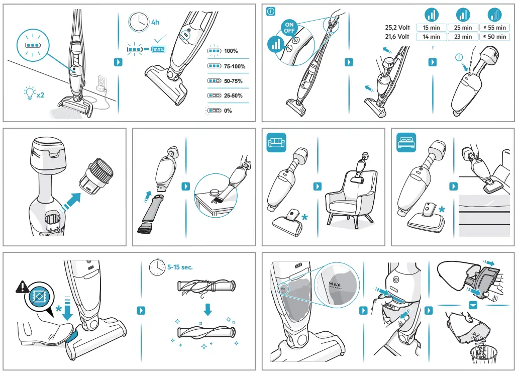 AEG QX09 Cordless Vacuum Cleaner - fig 3
