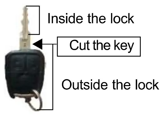 Zhongshan Yihu Electronics EC003N Car Alarm System - steering lock 2